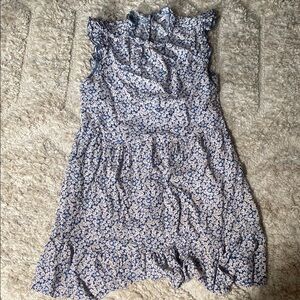 Floral Blue Mini Dress